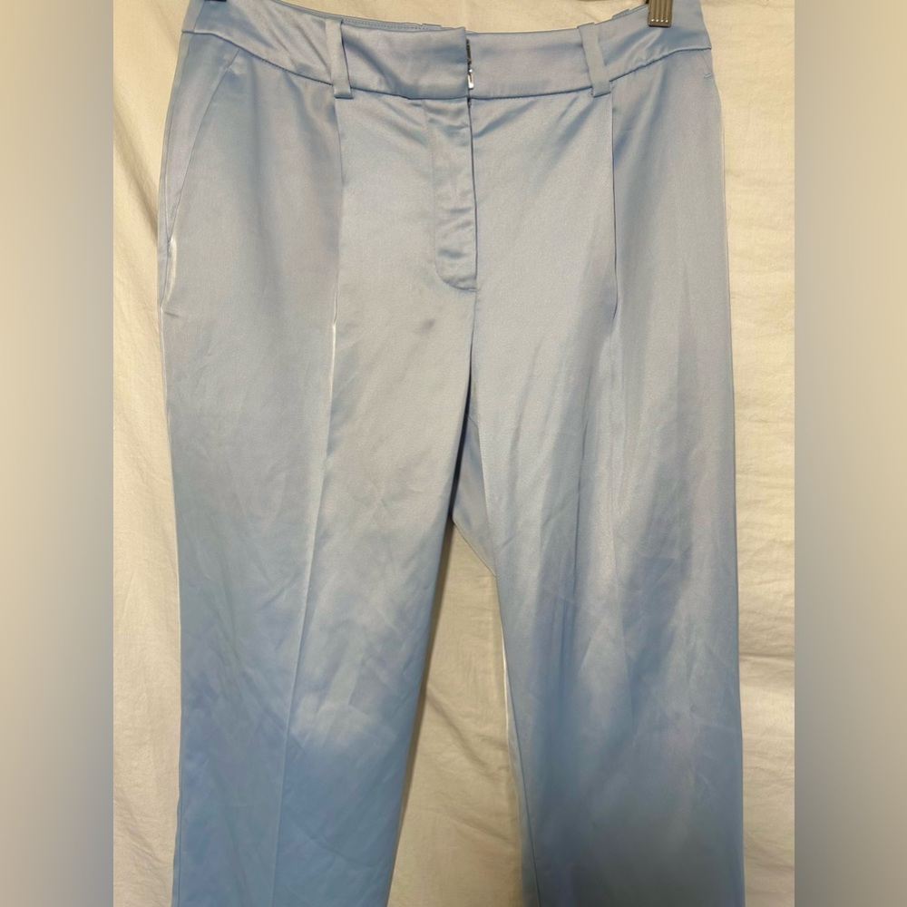 Silk Baby blue dress pants